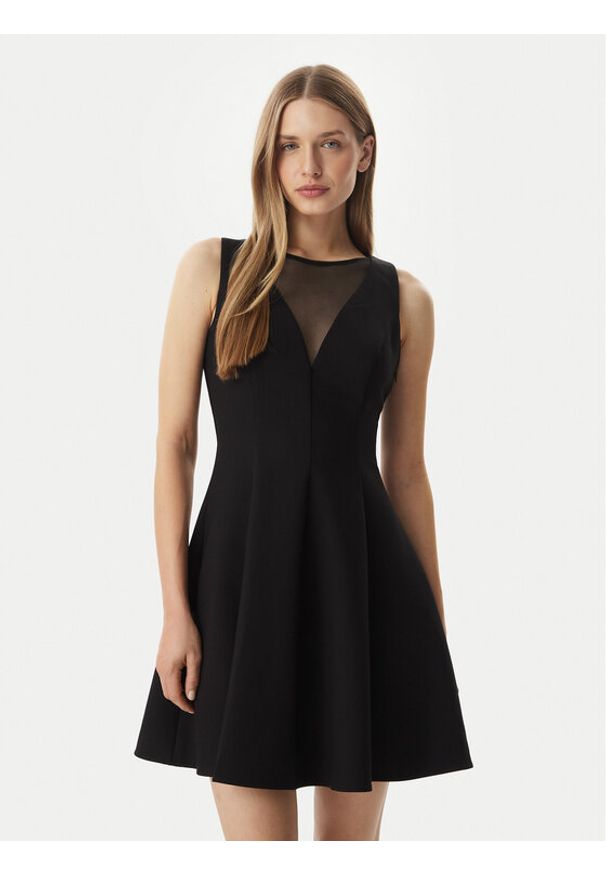 Morgan Sukienka koktajlowa 261-RCOEUR Czarny Regular Fit. Kolor: czarny. Materiał: syntetyk. Styl: wizytowy