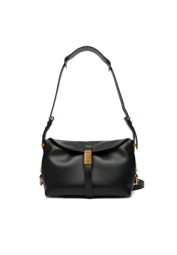 Pinko - PINKO Torebka Saddle Baguette Mini AI 25-26 PLTT 105895 A1ZX Czarny. Kolor: czarny. Materiał: skórzane