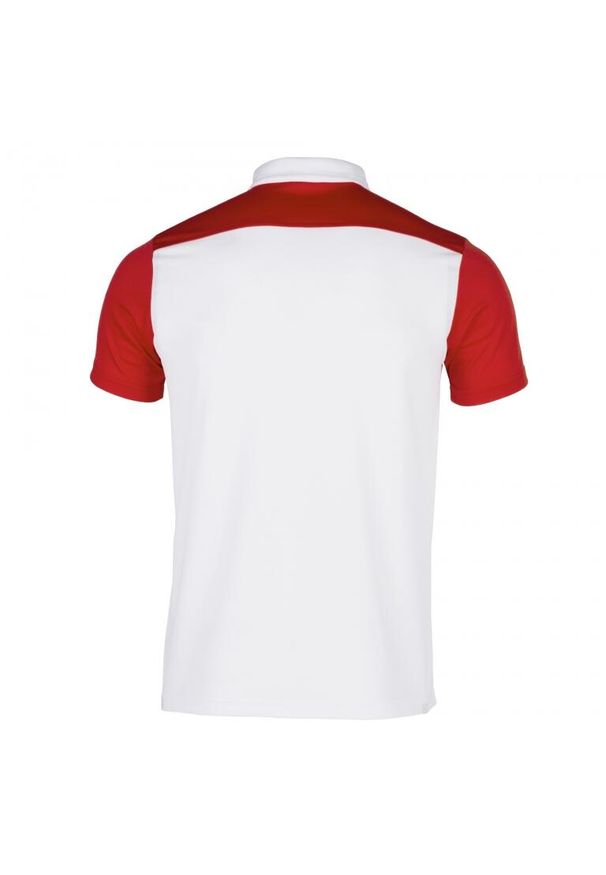 Koszulka polo do tenisa męska Joma Hobby II. Typ kołnierza: polo. Kolor: czerwony, biały, wielokolorowy. Sport: tenis
