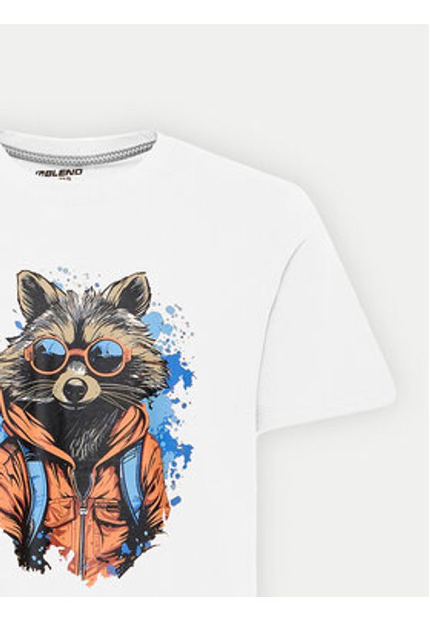 Blend T-Shirt 20717754 Biały Regular Fit. Kolor: biały. Materiał: bawełna