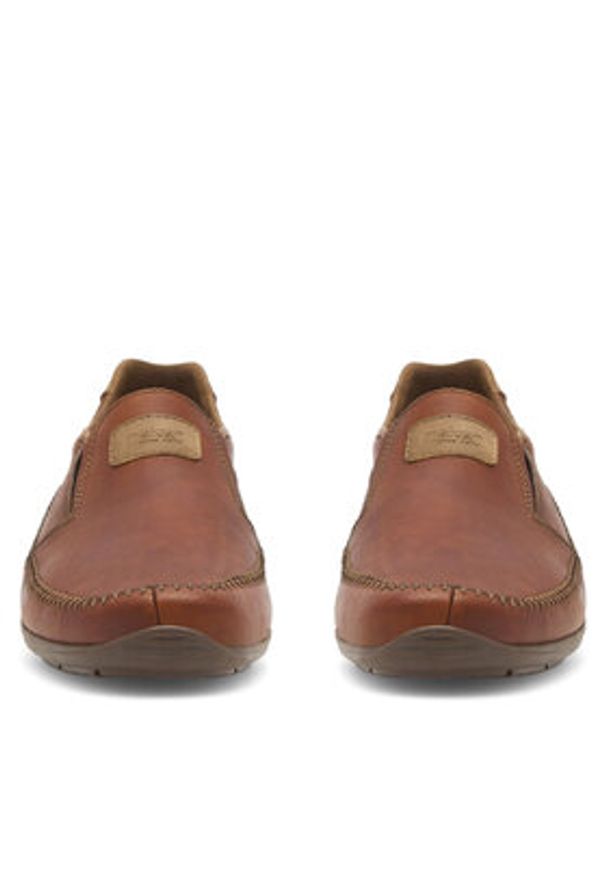 Rieker Półbuty 09053-24 Brązowy. Kolor: brązowy. Materiał: skóra