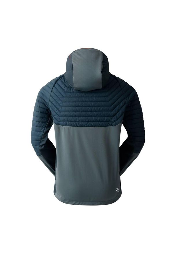 DARE 2B - Męska Kurtka Hybrydowa Descending II. Kolor: szary, niebieski, wielokolorowy. Materiał: puch. Sport: turystyka piesza