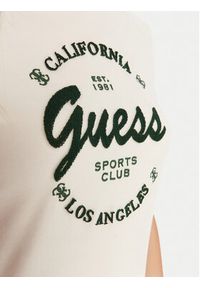 Guess T-Shirt V5BI03 J1314 Beżowy Slim Fit. Kolor: beżowy. Materiał: bawełna #4