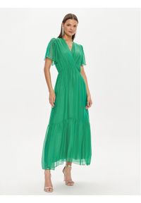 Haveone Sukienka letnia AFF-L013 Zielony Regular Fit. Kolor: zielony. Materiał: wiskoza. Sezon: lato