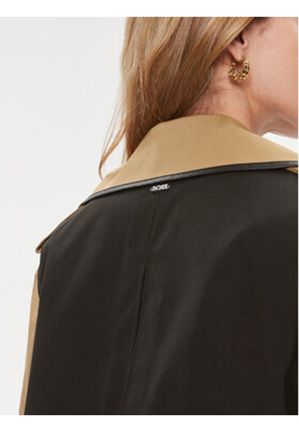 BOSS - Boss Trencz Caduca 50505713 Beżowy Regular Fit. Kolor: beżowy. Materiał: syntetyk