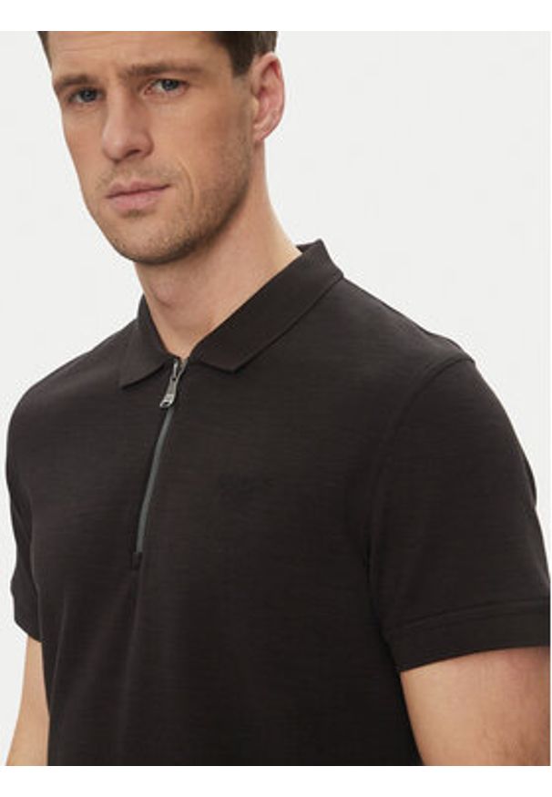 JOOP! Jeans Polo 15 JJJ-36Aleandro 30045674 Czarny Modern Fit. Typ kołnierza: polo. Kolor: czarny. Materiał: bawełna