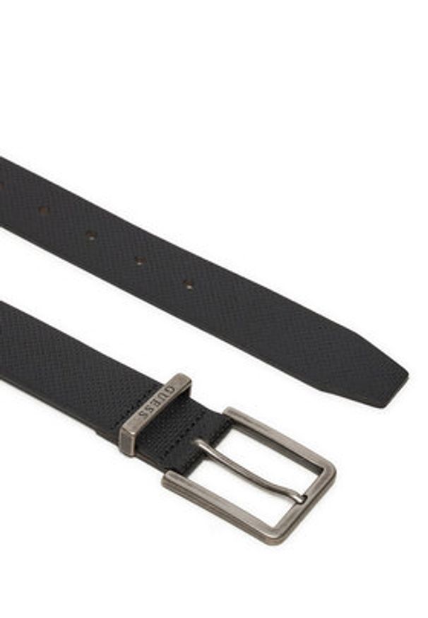 Guess Pasek Męski M4BZ33 L0VI0 Czarny. Kolor: czarny. Materiał: skóra