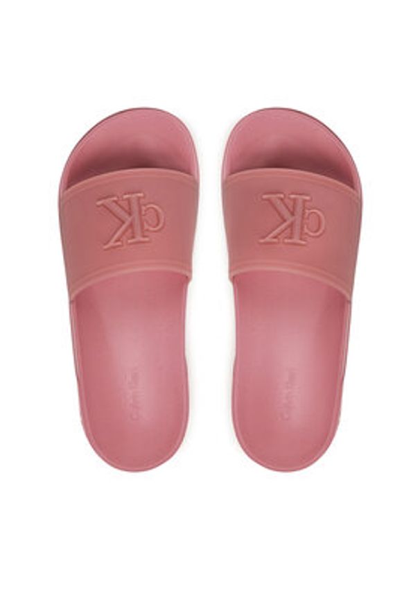 Calvin Klein Klapki Ess Slide Tpu HW0HW02959 Różowy. Kolor: różowy. Materiał: syntetyk