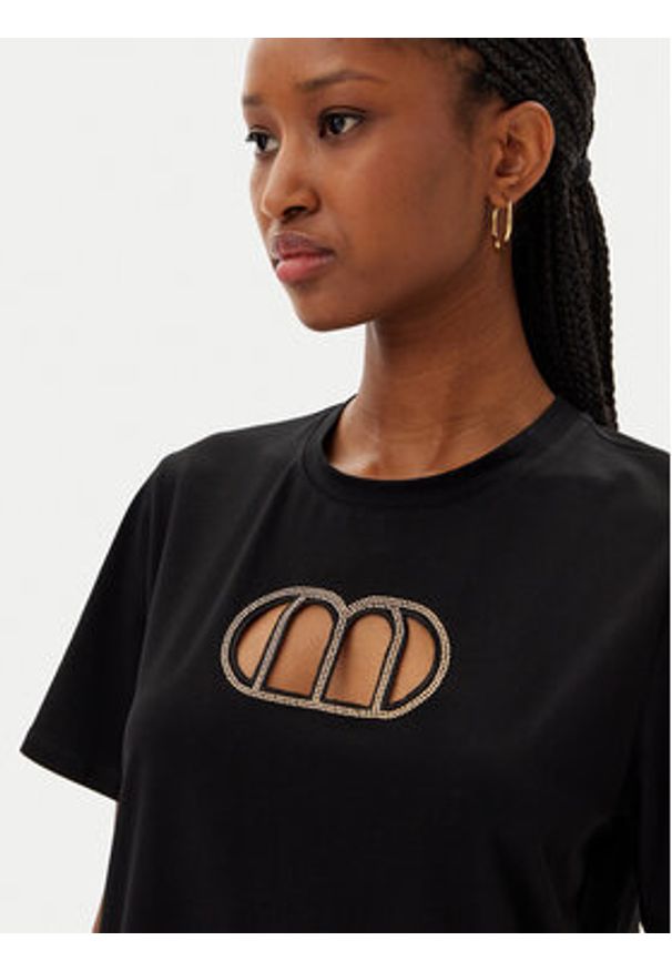 MET Sukienka codzienna M10 306AB Czarny Slim Fit. Okazja: na co dzień. Kolor: czarny. Materiał: bawełna. Typ sukienki: proste. Styl: casual