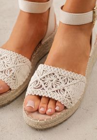 Renee - Beżowe Sandały VICES na Koturnie z Plecionką w Stylu Boho Petrallea. Okazja: na co dzień. Zapięcie: sprzączka. Kolor: beżowy. Sezon: lato. Obcas: na koturnie. Styl: boho #4