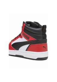 Puma - Buty na co dzień męskie PUMA REBOUND V6 MID za kostkę wysokie. Okazja: na co dzień. Wysokość cholewki: za kostkę. Kolor: biały, czerwony, wielokolorowy, czarny. Materiał: skóra, syntetyk. Szerokość cholewki: normalna. Sport: koszykówka