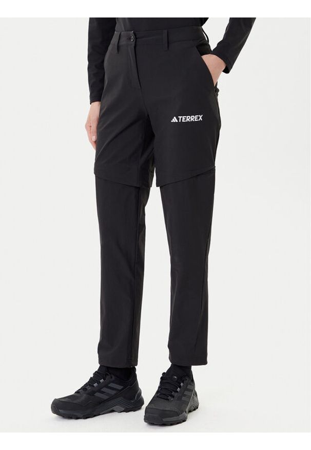 Adidas - adidas Spodnie outdoor Terrex Multi IZ3322 Czarny Regular Fit. Kolor: czarny. Materiał: syntetyk. Sport: outdoor