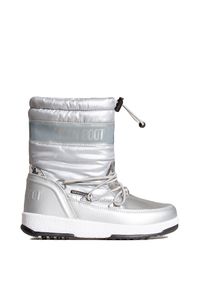 Moon Boot - Buty zimowe MOON BOOT JR GIRL SOFT WP. Materiał: kauczuk, nylon. Szerokość cholewki: normalna. Wzór: nadruk. Sezon: zima. Styl: młodzieżowy, glamour, retro