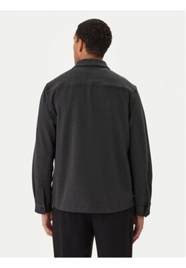 Hugo - HUGO Koszula Enaso 50556440 Szary Oversize. Kolor: szary. Materiał: bawełna