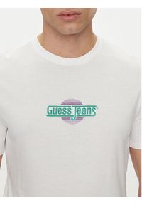 Guess Jeans T-Shirt M5GI23 K8HM0 Biały Slim Fit. Kolor: biały. Materiał: bawełna #3