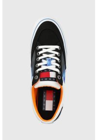 Tommy Jeans tenisówki EM0EM01007.BDS.TIE.DYE męskie kolor czarny. Nosek buta: okrągły. Zapięcie: sznurówki. Kolor: czarny. Materiał: bawełna, guma #2