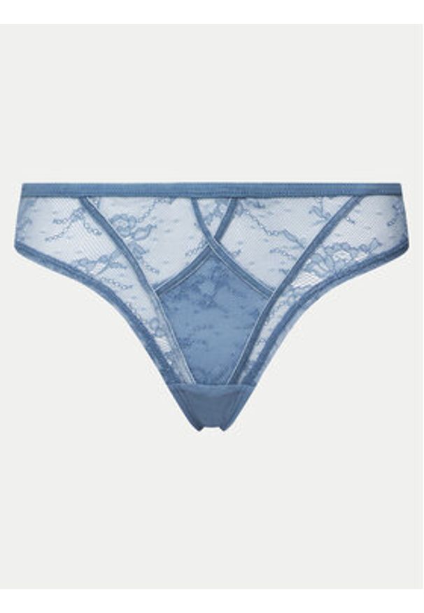 Hunkemöller Figi brazylijskie Molly 204621 Niebieski. Kolor: niebieski. Materiał: syntetyk