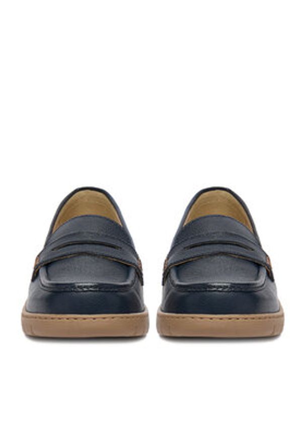 Go Soft Mokasyny CEO-WI23-GHANA-15 Granatowy. Kolor: niebieski. Materiał: skóra