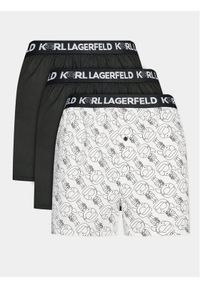 Karl Lagerfeld - KARL LAGERFELD Komplet 3 par bokserek Ikonik 2.0 Woven Boxer (X3) 235M2115 Czarny. Kolor: czarny. Materiał: bawełna #1