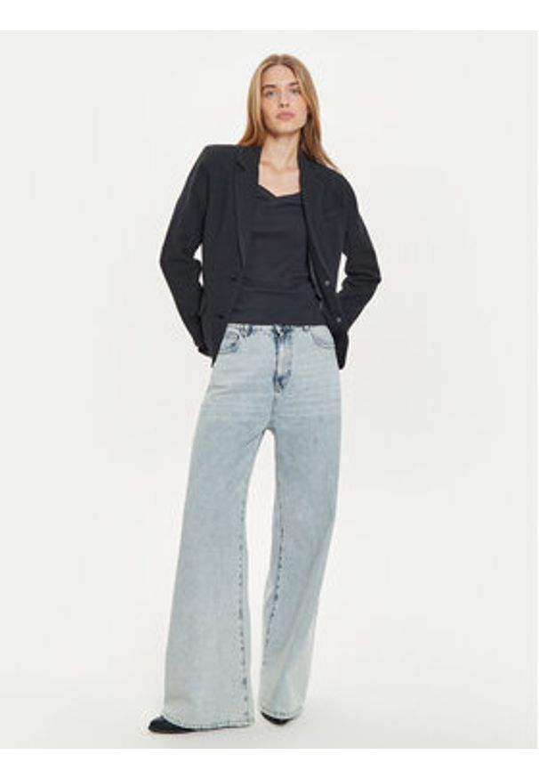 Levi's® Marynarka A7176-0008 Czarny Regular Fit. Kolor: czarny. Materiał: syntetyk