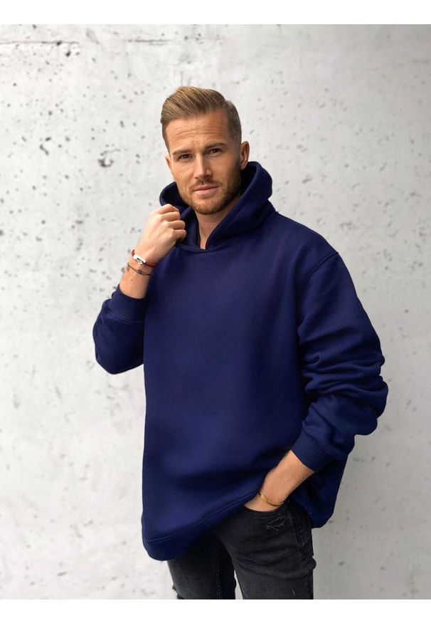 ClothStore - Bluza Oversize Men Navy. Materiał: bawełna, poliester