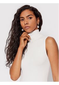 Guess Golf Zelinda W2YR32 Z2V62 Biały Slim Fit. Typ kołnierza: golf. Kolor: biały. Materiał: wiskoza #9