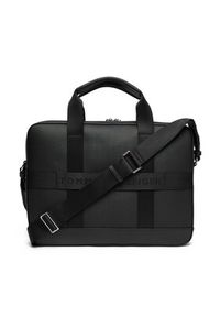 TOMMY HILFIGER - Tommy Hilfiger Torba na laptopa Th Modern Computer Bag AM0AM13637 Czarny. Kolor: czarny. Materiał: skóra #4