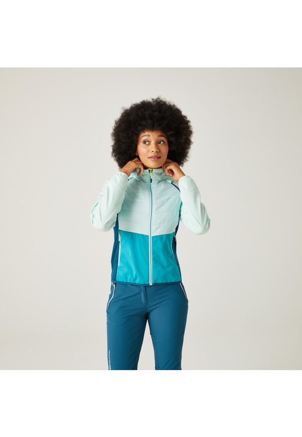 Regatta - Damska kurtka hybrydowa Steren II. Kolor: niebieski. Materiał: softshell. Sport: turystyka piesza
