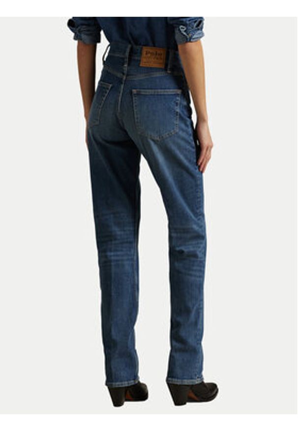 Polo Ralph Lauren Jeansy 211969392001 Granatowy Straight Fit. Kolor: niebieski