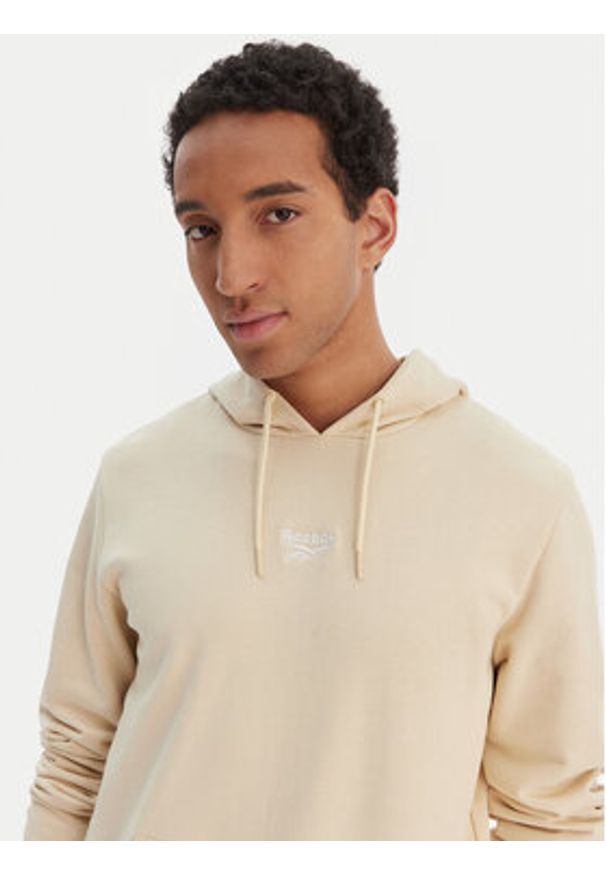 Reebok Bluza Babb RK25550CCM Beżowy Regular Fit. Kolor: beżowy. Materiał: bawełna