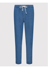 Roxy Spodnie materiałowe Slow Swell ERJDP03278 Niebieski Regular Fit. Kolor: niebieski. Materiał: materiał, bawełna #4