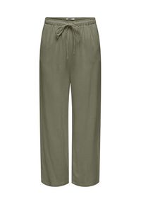 only - ONLY Spodnie materiałowe Siesta 15322263 Zielony Straight Fit. Kolor: zielony. Materiał: wiskoza #4