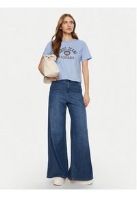 Guess T-Shirt W5RI43 K8HM0 Niebieski Regular Fit. Kolor: niebieski. Materiał: bawełna
