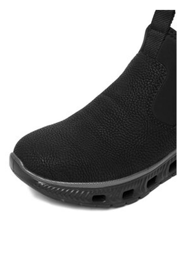 Rieker Półbuty M6053-00 Czarny. Kolor: czarny. Materiał: skóra