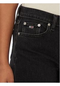 Tommy Jeans Szorty jeansowe Maddie DW0DW18330 Czarny Regular Fit. Kolor: czarny. Materiał: bawełna