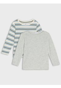 Sinsay - Bawełniana koszulka 2 pack - kremowy. Kolor: kremowy. Materiał: bawełna #1