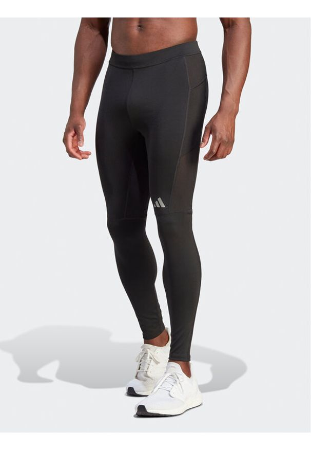 Adidas - adidas Legginsy Run It HZ4513 Czarny Tight Fit. Kolor: czarny. Materiał: syntetyk. Sport: bieganie