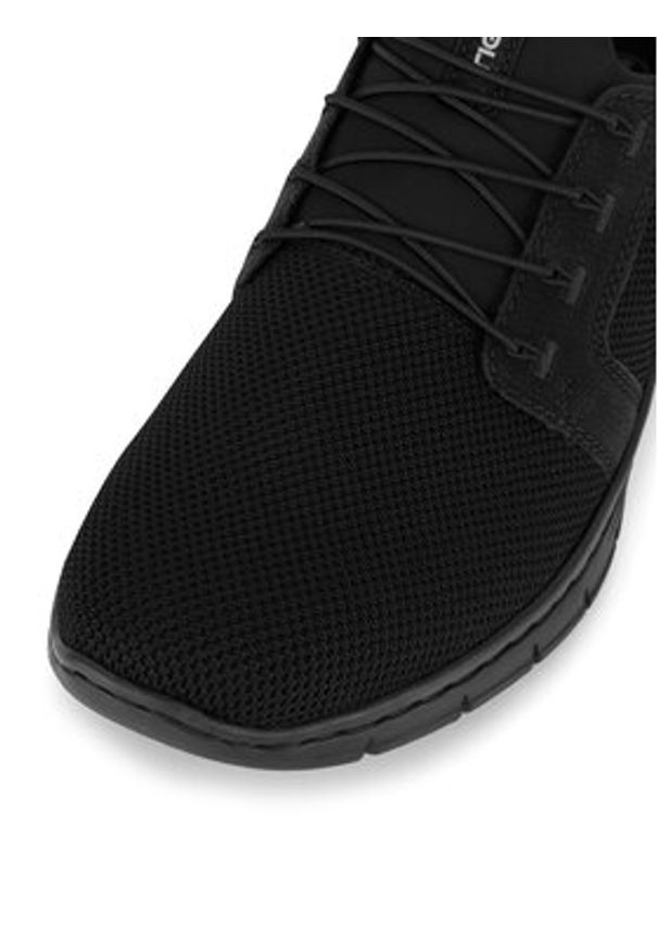 Rieker Sneakersy B7796-01 Czarny. Kolor: czarny. Materiał: materiał