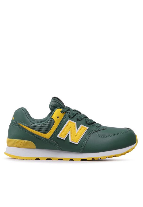 New Balance Sneakersy GC574CJ1 Zielony. Kolor: zielony. Materiał: skóra. Model: New Balance 574
