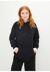 bonprix - Bluza z kapturem oversized. Typ kołnierza: kaptur. Kolor: czarny