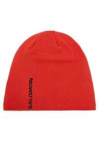 salomon - Czapka Salomon. Kolor: czerwony