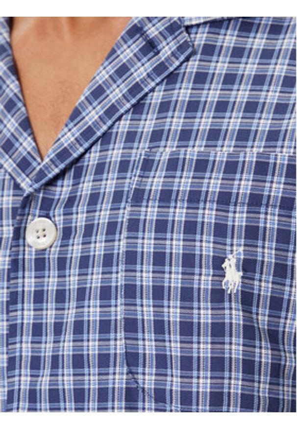 Polo Ralph Lauren Piżama 714899627012 Niebieski Regular Fit. Kolor: niebieski. Materiał: bawełna