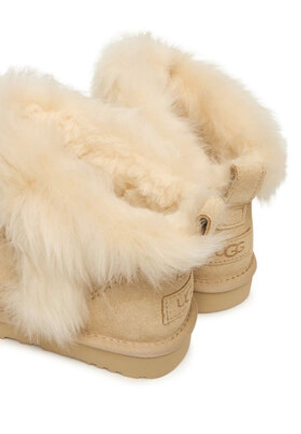 Ugg Śniegowce W Classic Ultra Mini Chalet 1173832 Beżowy. Kolor: beżowy. Materiał: skóra, zamsz