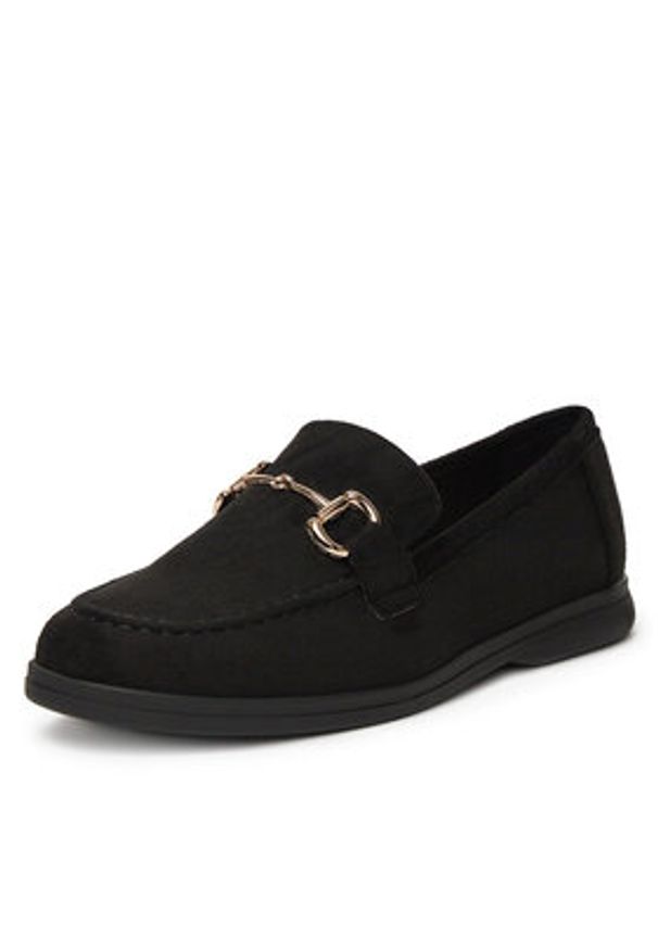 DeeZee Loafersy 13-1120-3 Czarny. Kolor: czarny. Materiał: materiał