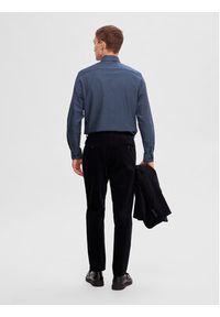 Selected Homme Koszula 16087706 Granatowy Slim Fit. Kolor: niebieski. Materiał: bawełna