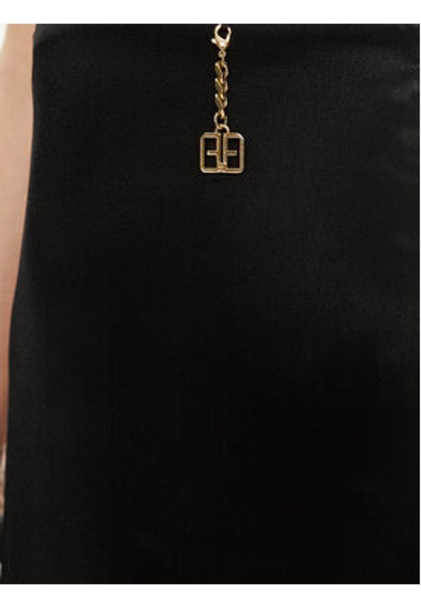 Fracomina Sukienka wieczorowa FQ24SD3024W45101 Czarny Slim Fit. Kolor: czarny. Materiał: wiskoza. Styl: wizytowy