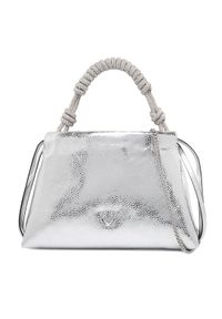 Pinko - PINKO Torebka Mini Clutch+Manico SP Al 25-26 PLTT 105908 A2WD Srebrny. Kolor: srebrny. Materiał: skórzane