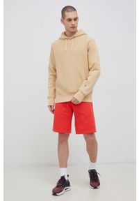 Champion bluza męska kolor beżowy z kapturem melanżowa. Typ kołnierza: kaptur. Kolor: beżowy. Długość rękawa: długi rękaw. Długość: długie. Wzór: melanż #4