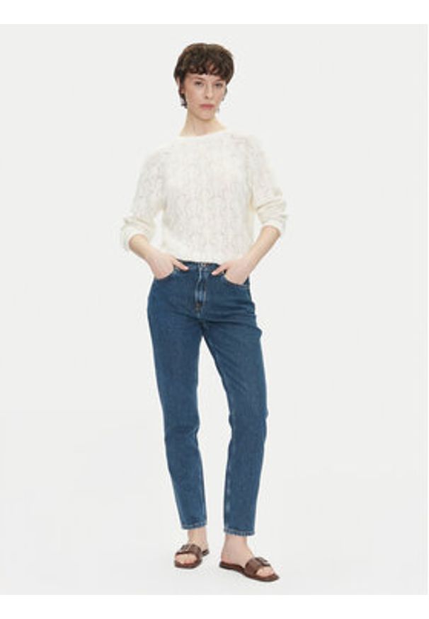 Pepe Jeans Sweter Nova PL702239 Écru Regular Fit. Materiał: syntetyk