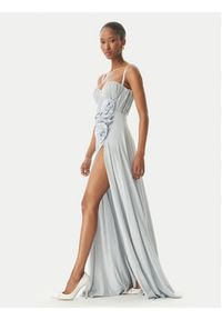 Elisabetta Franchi Sukienka wieczorowa AB-R22-52E2 Błękitny Regular Fit. Kolor: niebieski. Materiał: wiskoza. Styl: wizytowy #5